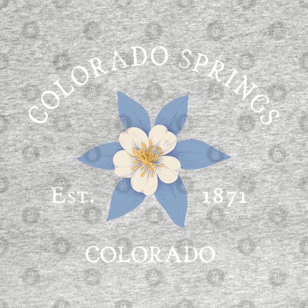 Colorado Springs CO Vintage Columbine by TGKelly